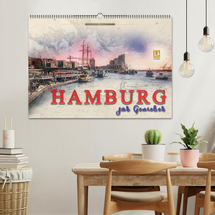 Hamburg für Genießer (CALVENDO Wandkalender 2025)