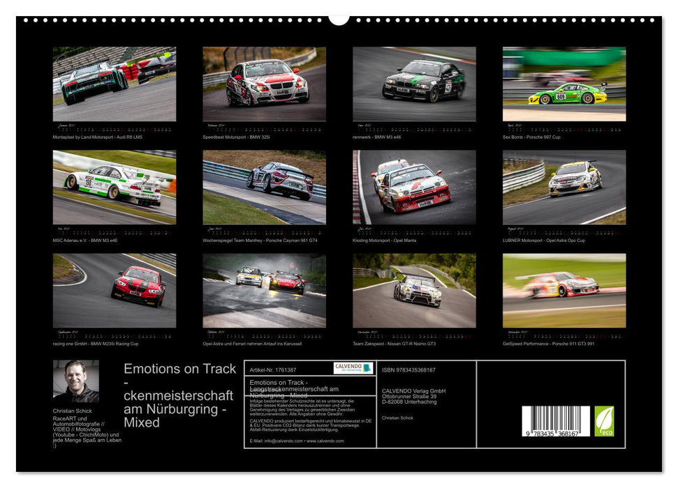 Emotions on Track - Langstreckenmeisterschaft am Nürburgring - Mixed (CALVENDO Premium Wandkalender 2025)