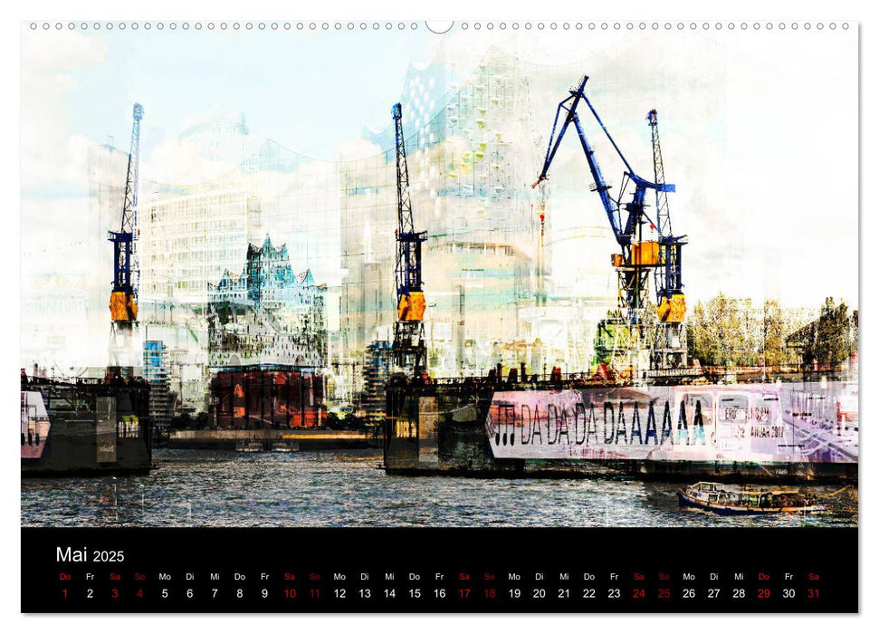 Elbphilharmonie-ARTig (CALVENDO Wandkalender 2025)