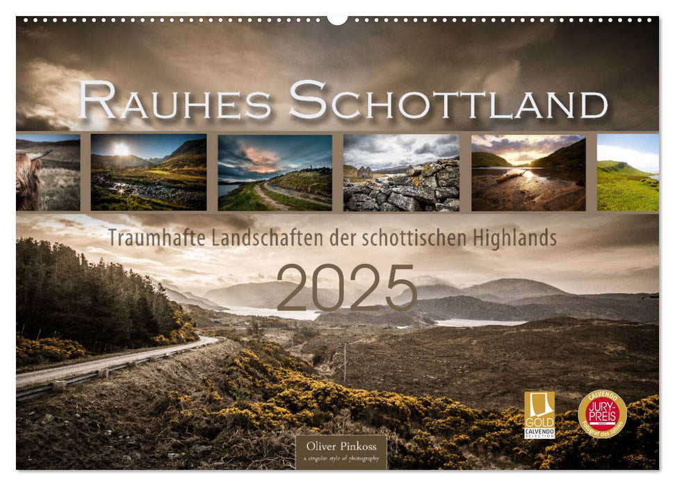 Rauhes Schottland (CALVENDO Wandkalender 2025)