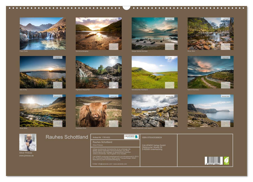 Rauhes Schottland (CALVENDO Wandkalender 2025)