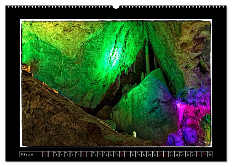 Tropfstein Dechenhöhle (CALVENDO Premium Wandkalender 2025)