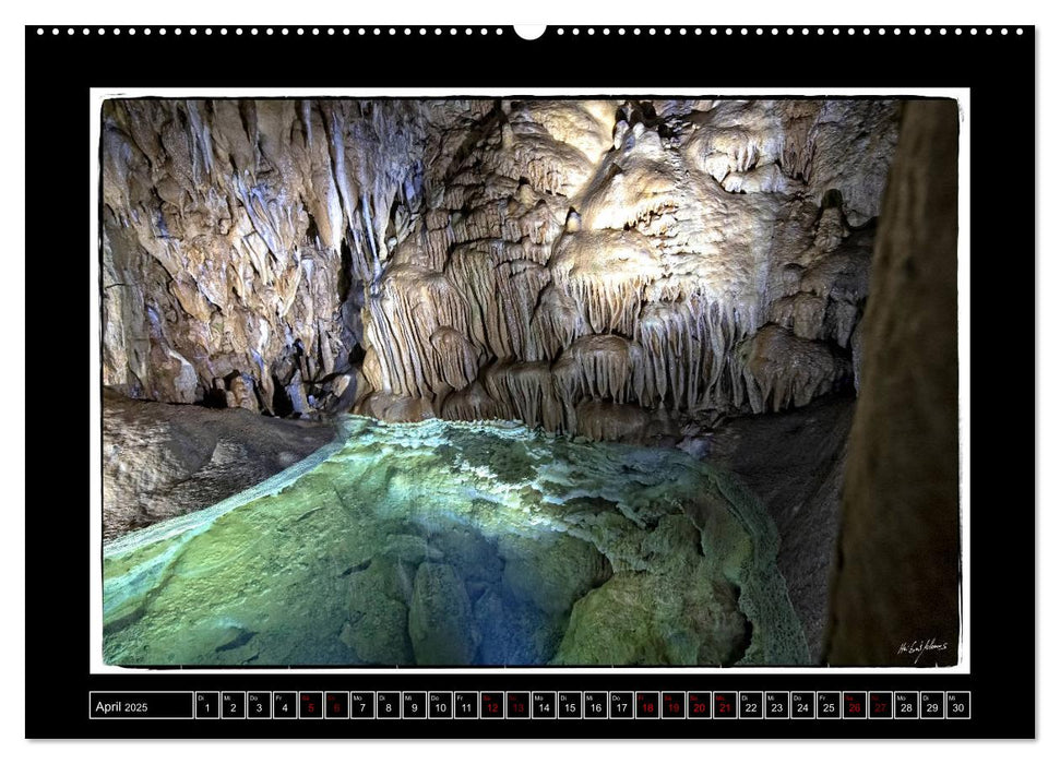 Tropfstein Dechenhöhle (CALVENDO Premium Wandkalender 2025)