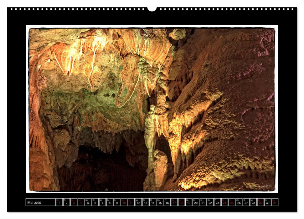 Tropfstein Dechenhöhle (CALVENDO Premium Wandkalender 2025)