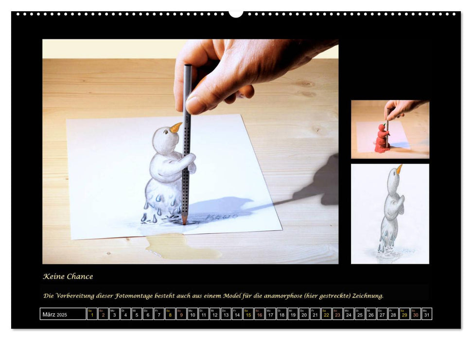 gezeichnete Illusionen (CALVENDO Wandkalender 2025)