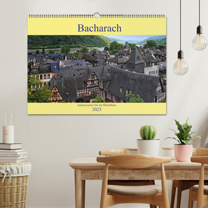 Bacharach - Sehenswerter Ort am Mittelrhein (CALVENDO Wandkalender 2025)