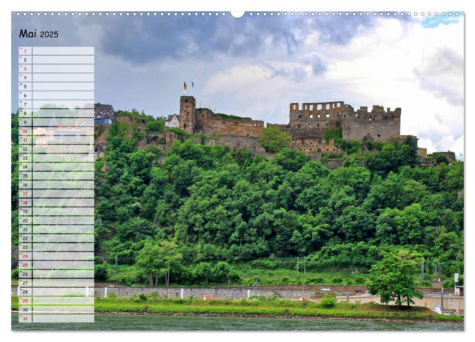 Von Lahnstein bis Rüdesheim - Am wunderschönen Mittelrhein (CALVENDO Wandkalender 2025)