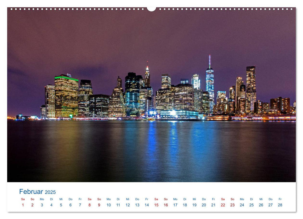 Die New Yorker City (CALVENDO Premium Wandkalender 2025)