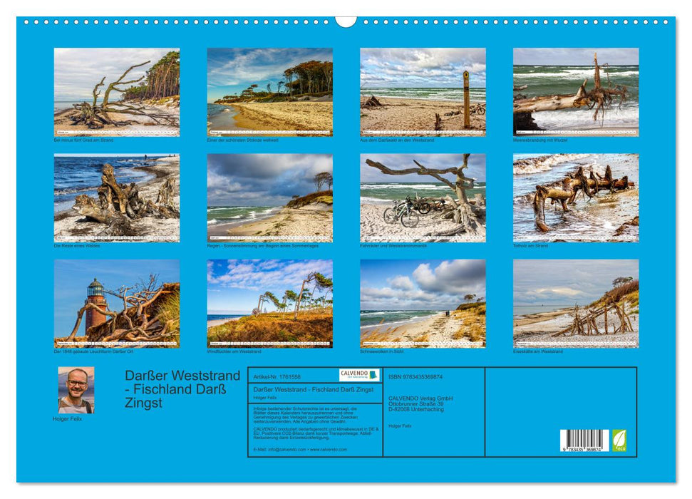 Darßer Weststrand - Fischland Darß Zingst (CALVENDO Wandkalender 2025)