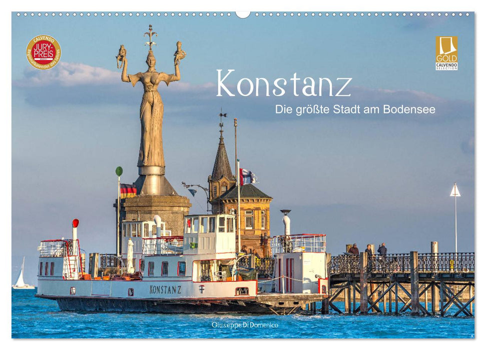 Konstanz - die größte Stadt am Bodensee (CALVENDO Wandkalender 2025)