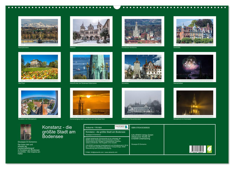 Konstanz - die größte Stadt am Bodensee (CALVENDO Wandkalender 2025)