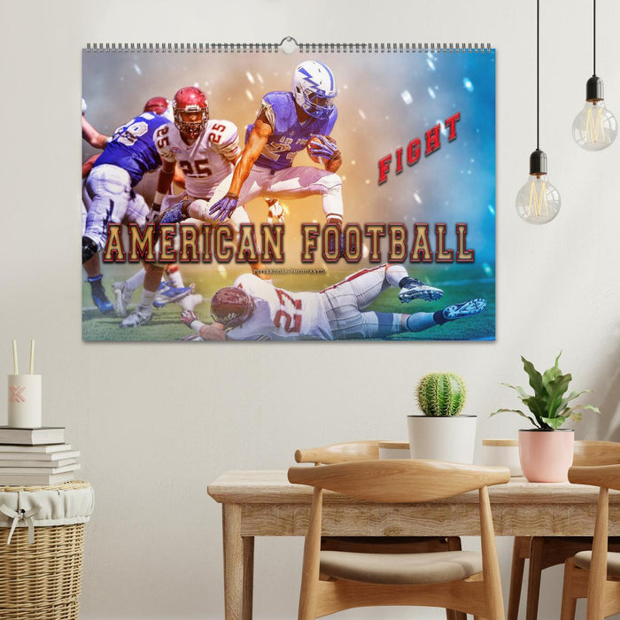 American Football - Fight (CALVENDO Wandkalender 2025)