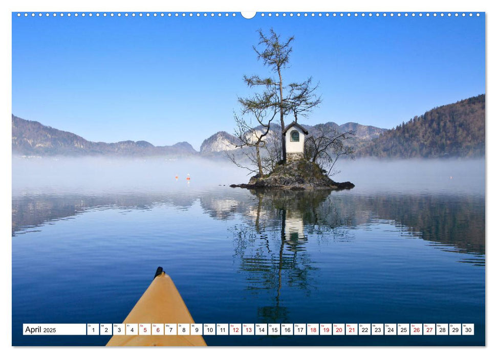 Kajaktour am Wolfgangsee (CALVENDO Premium Wandkalender 2025)