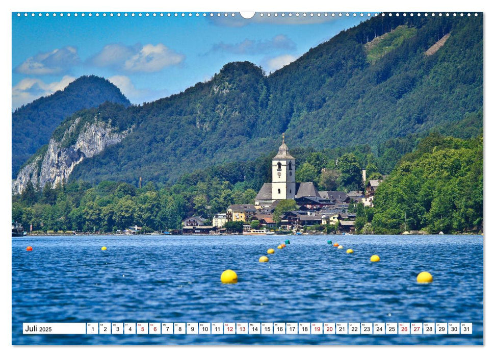 Kajaktour am Wolfgangsee (CALVENDO Premium Wandkalender 2025)