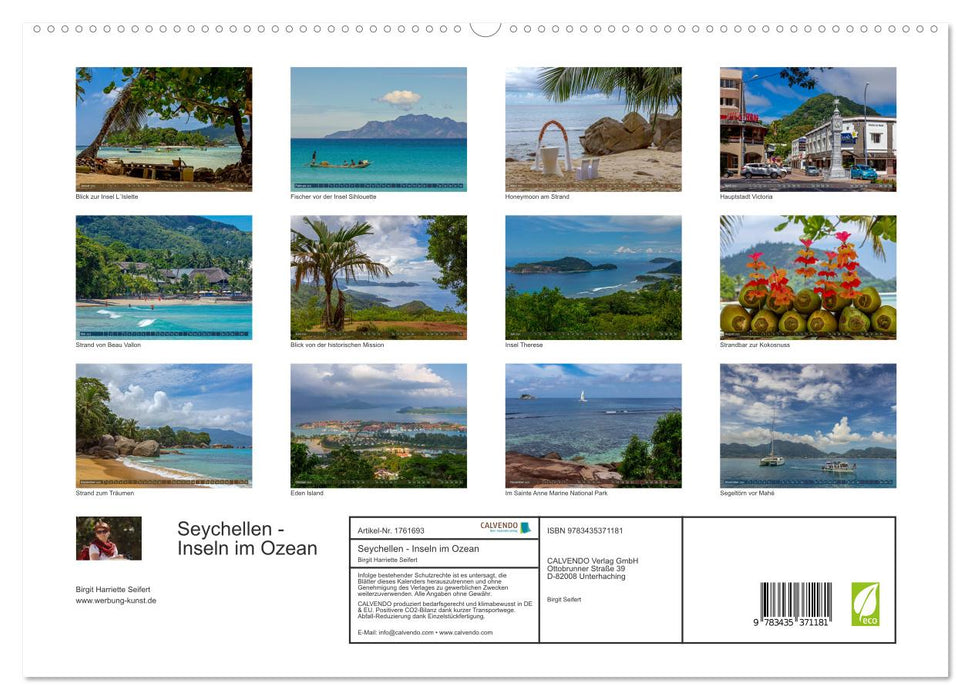 Seychellen - Inseln im Ozean (CALVENDO Premium Wandkalender 2025)