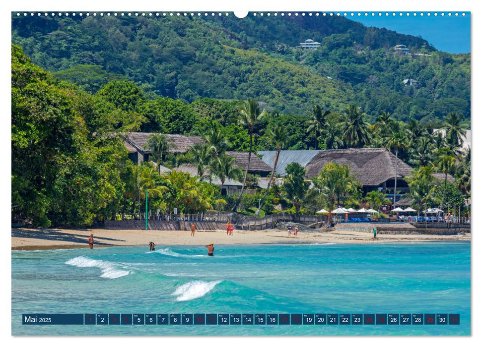 Seychellen - Inseln im Ozean (CALVENDO Premium Wandkalender 2025)