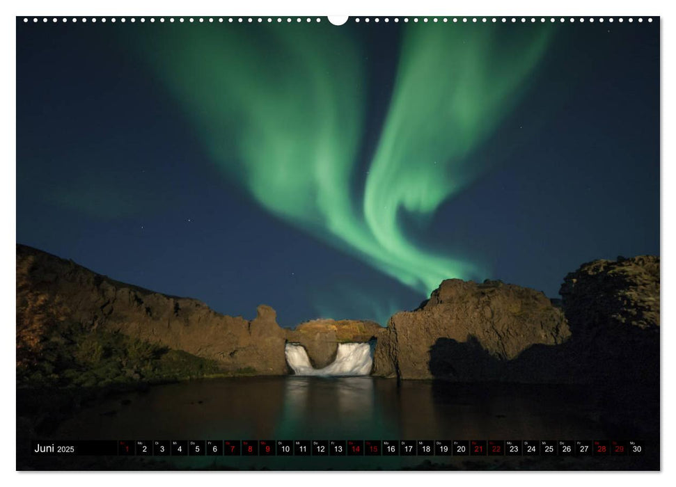 Aurora borealis - Magische Polarlichtnächte in Island und Norwegen (CALVENDO Wandkalender 2025)