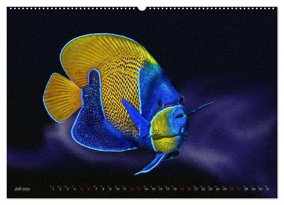 Artwork Unterwasser - Erlebnis Tauchen (CALVENDO Premium Wandkalender 2025)