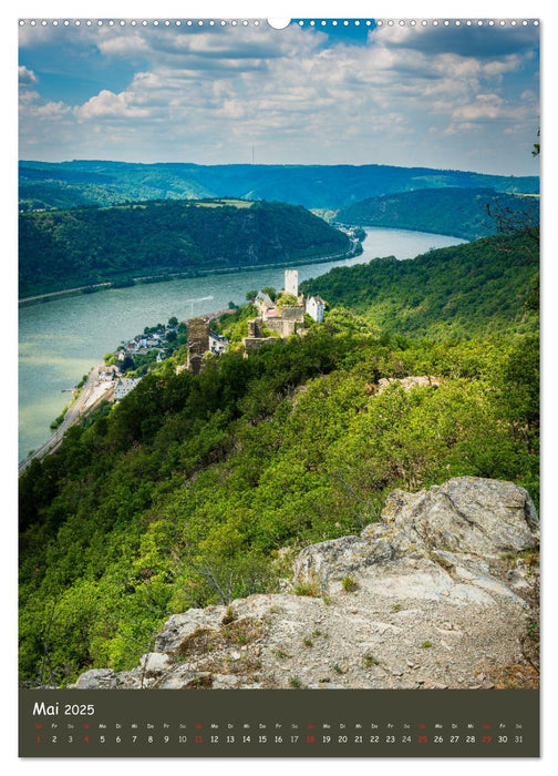 Burgen am Mittelrhein (CALVENDO Premium Wandkalender 2025)