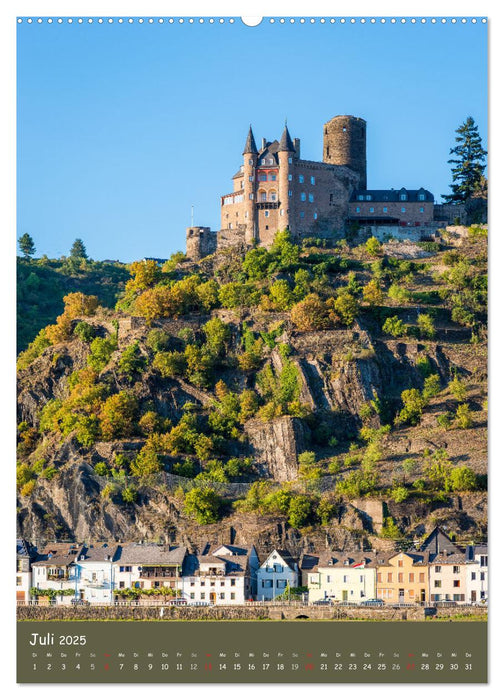 Burgen am Mittelrhein (CALVENDO Premium Wandkalender 2025)