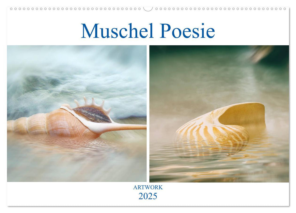 Muschel Poesie - ARTWORK (CALVENDO Wandkalender 2025)