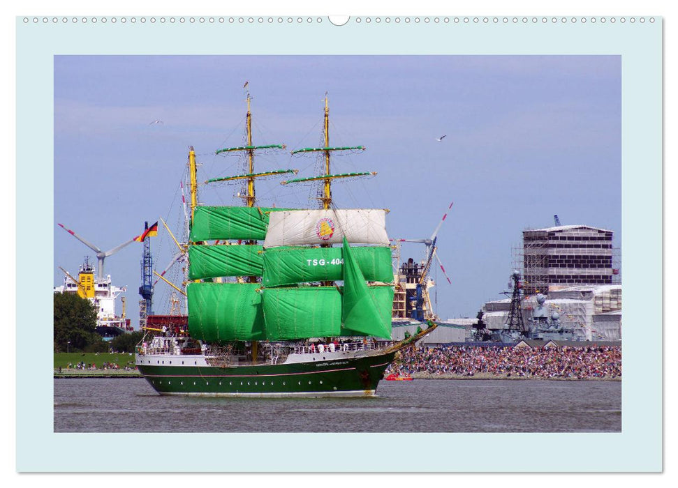 Bremerhaven ahoi - Großsegler auf der Weser (CALVENDO Wandkalender 2025)