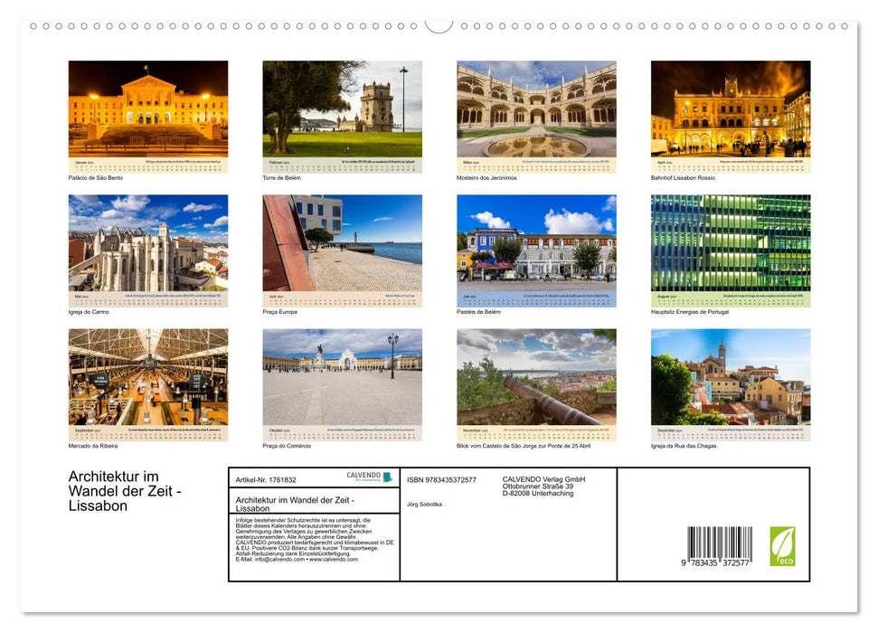 Architektur im Wandel der Zeit - Lissabon (CALVENDO Premium Wandkalender 2025)