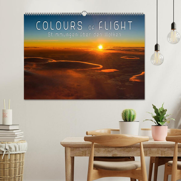 Colours of Flight - Stimmungen über den Wolken (CALVENDO Wandkalender 2025)