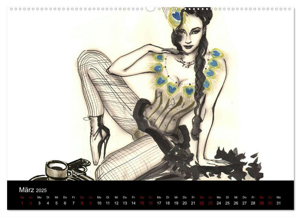 Burlesque 2 - Quickies von SARA HORWATH (CALVENDO Premium Wandkalender 2025)