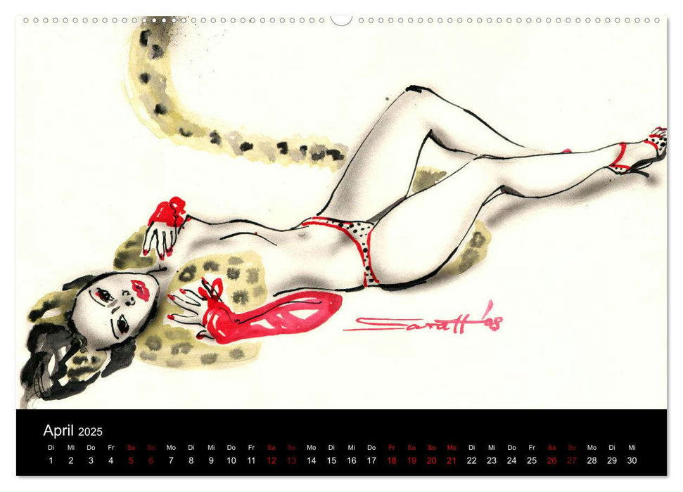 Burlesque 2 - Quickies von SARA HORWATH (CALVENDO Premium Wandkalender 2025)