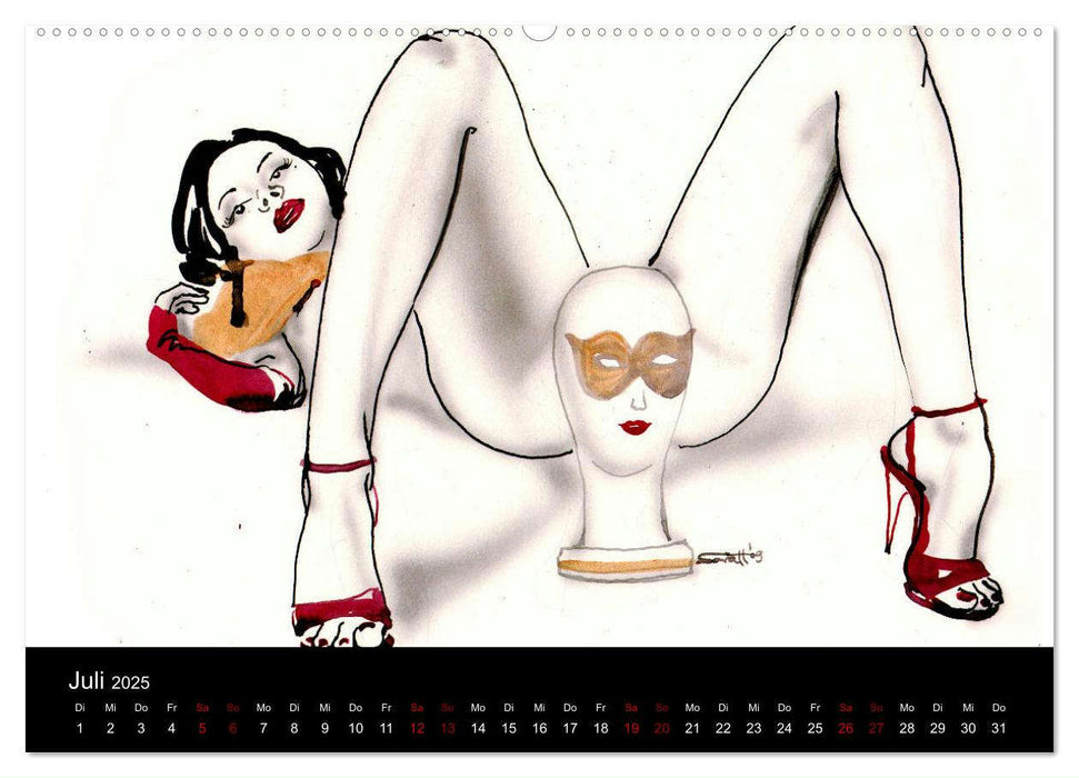 Burlesque 2 - Quickies von SARA HORWATH (CALVENDO Premium Wandkalender 2025)