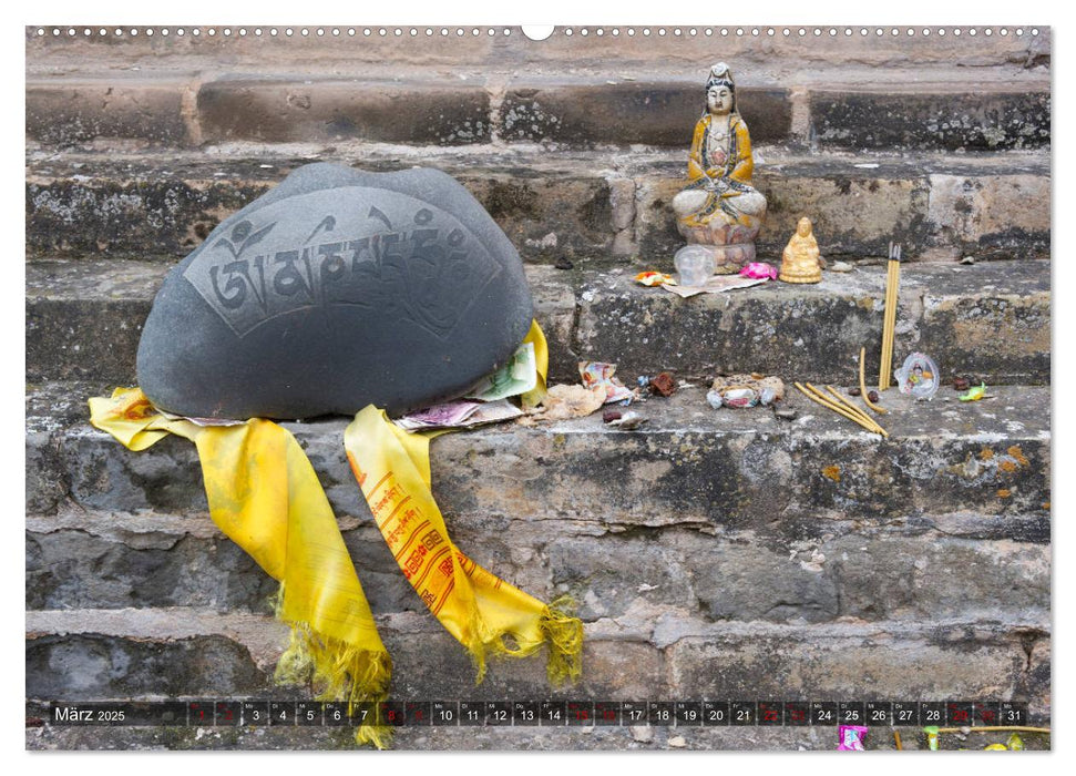 Om Mani Padme Hum – Mantra des Chenrezig (CALVENDO Wandkalender 2025)