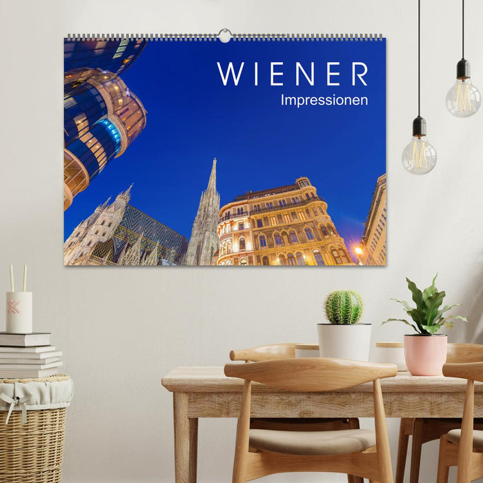 W I E N E R Impressionen (CALVENDO Wandkalender 2025)