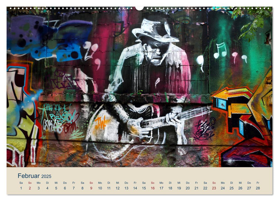 REAL STREETART (CALVENDO Premium Wandkalender 2025)