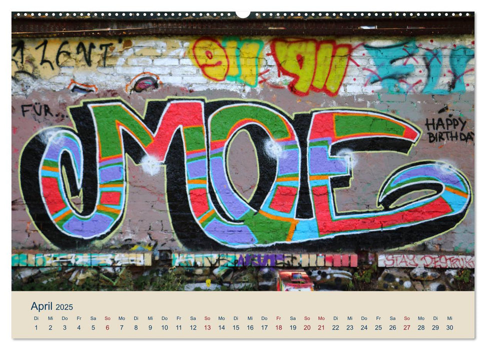 REAL STREETART (CALVENDO Premium Wandkalender 2025)