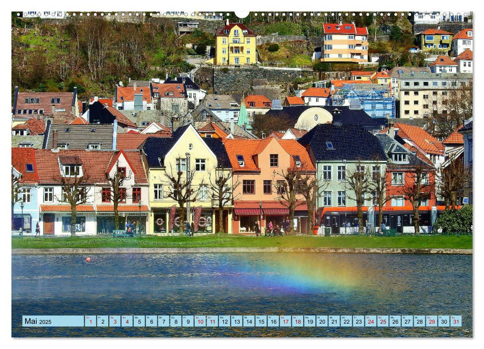 Wunderschönes Bergen. Norwegens Tor zum Fjordland (CALVENDO Premium Wandkalender 2025)