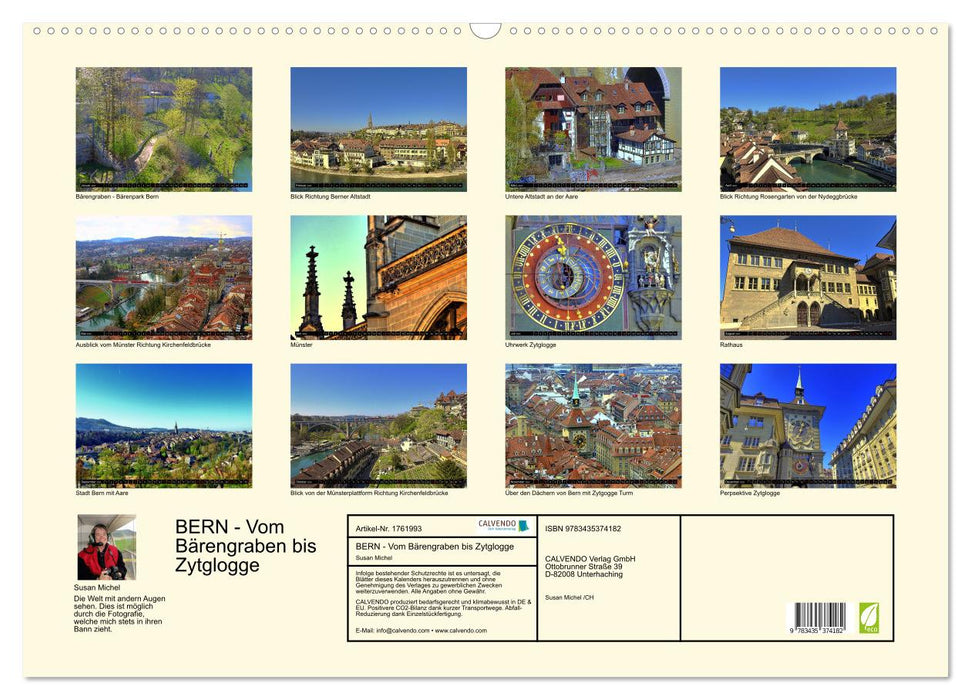 BERN - Vom Bärengraben bis Zytglogge (CALVENDO Wandkalender 2025)