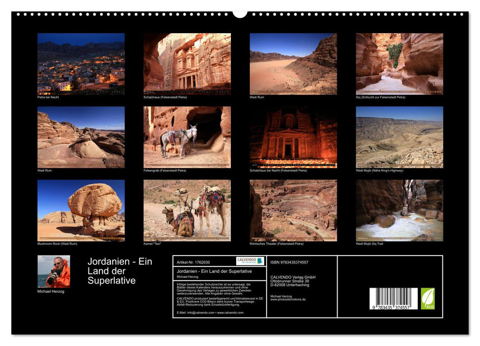 Jordanien - Ein Land der Superlative (CALVENDO Premium Wandkalender 2025)