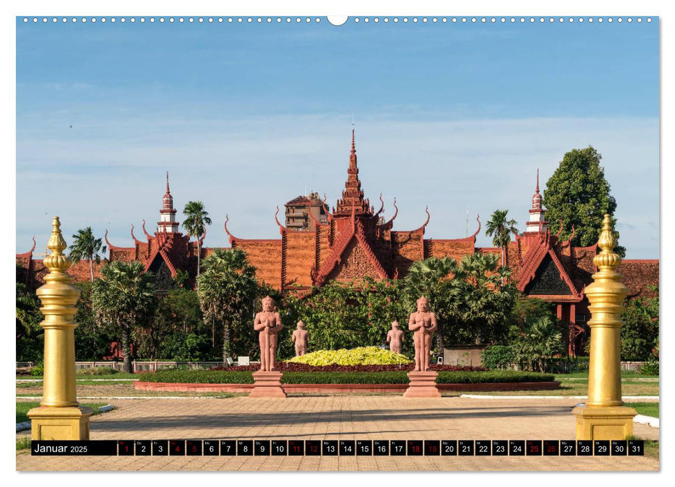 Kambodscha - Phnom Penh (CALVENDO Premium Wandkalender 2025)