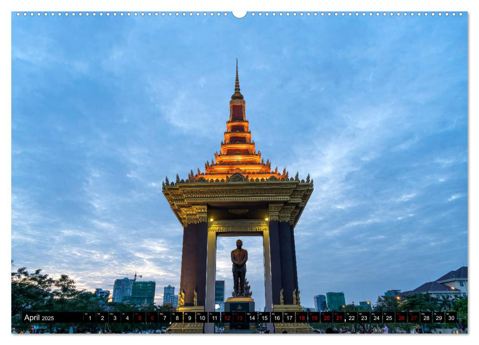 Kambodscha - Phnom Penh (CALVENDO Premium Wandkalender 2025)