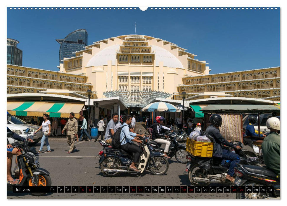 Kambodscha - Phnom Penh (CALVENDO Premium Wandkalender 2025)