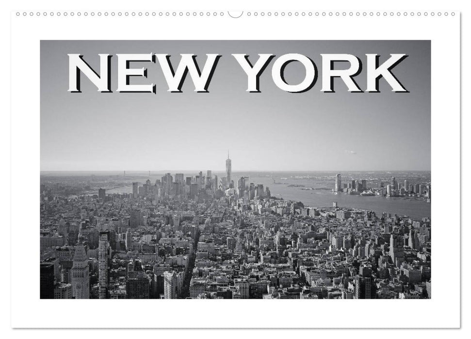 New York in schwarz weiss (CALVENDO Wandkalender 2025)