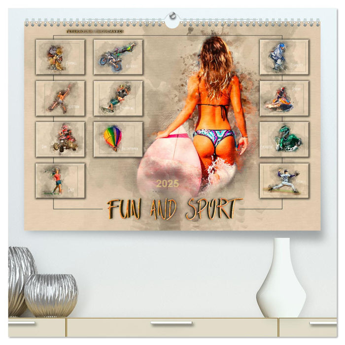 Fun and Sport (CALVENDO Premium Wandkalender 2025)