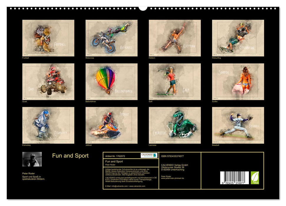 Fun and Sport (CALVENDO Premium Wandkalender 2025)