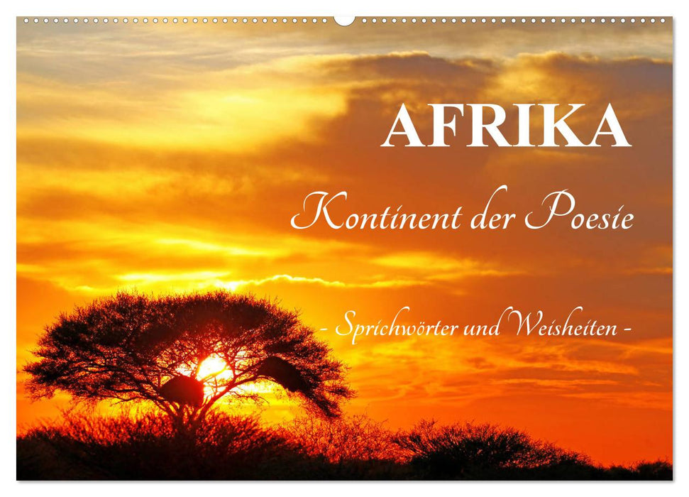 AFRIKA - Kontinent der Poesie (CALVENDO Wandkalender 2025)