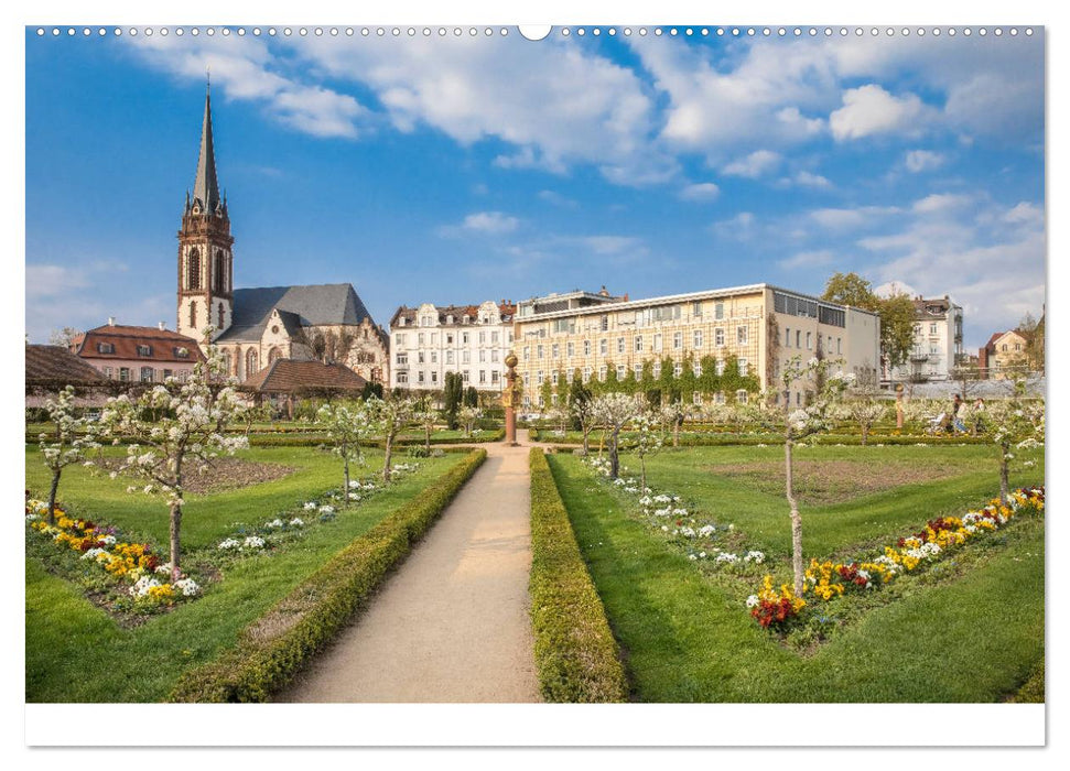 Darmstadt – Gärten, Kunst, Architektur (CALVENDO Wandkalender 2025)