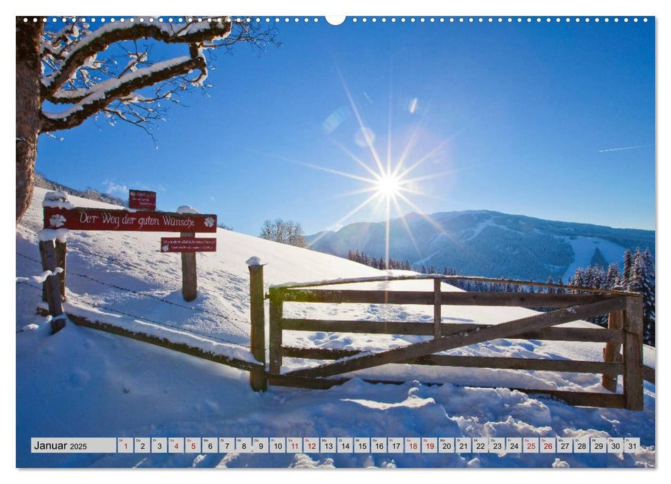 Herzliche Grüße aus Flachau (CALVENDO Premium Wandkalender 2025)