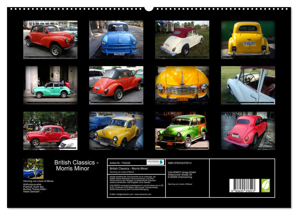 British Classics - Morris Minor (CALVENDO Premium Wandkalender 2025)