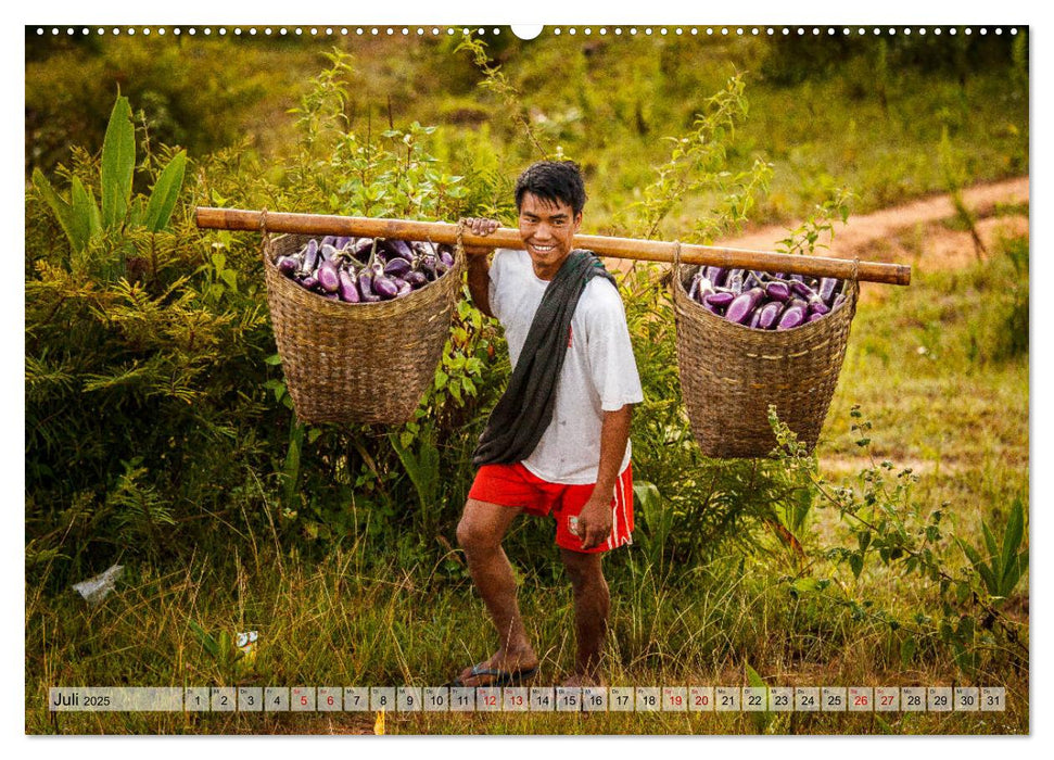 Myanmar - Reise durch das alte Burma (CALVENDO Premium Wandkalender 2025)