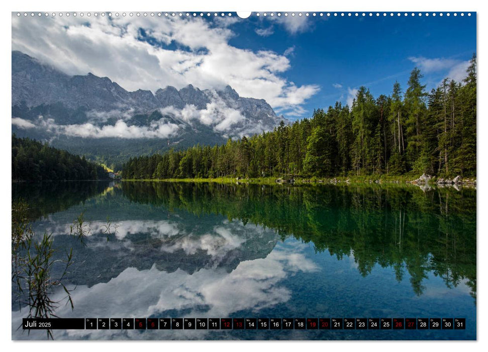 Rund um den Eibsee (CALVENDO Premium Wandkalender 2025)